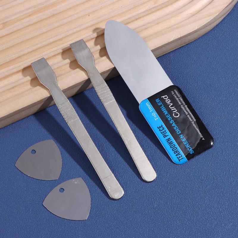 新しい # 5 in 1 プロフェッショナルステンレス製曲面 - Phone Opening Tool のレビューと価格